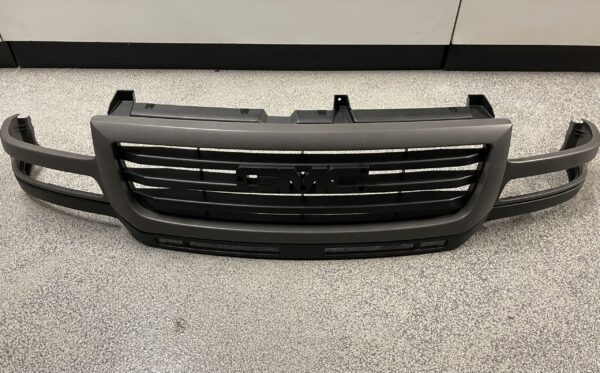 03-06 GMC HD Grille Grille Grey Black Paintable - Sierra 2500 / 3500 - Image 2