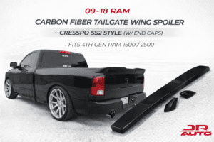 14–18 Sierra Silverado 1500 Carbon Fiber SS2 Tailgate Wing Spoiler