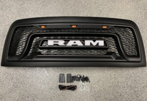 Rebel Style LED Grille Kit w/ Letters for 10-18 Dodge Ram 2500 HD 3500