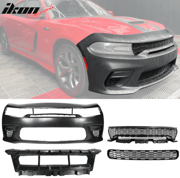 SRT Widebody-Style Front Bumper Conversion Kit for 15-22 Dodge Charger SRT8 - Image 6