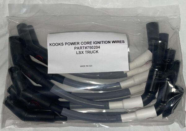 Kooks 750204 11mm 8pc Grey Spark Plug Ignition Power Core Wires 99-17 GMC Chevy - Image 4