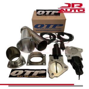 QTP Electric Cutout Y Pipe Adjustable Sound Exhaust Muffler Tips QTEC