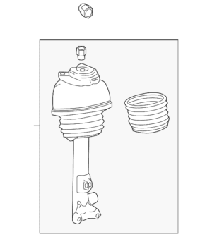 OEM Reman Mercedes Front Left or Right Suspension Air Strut Shock