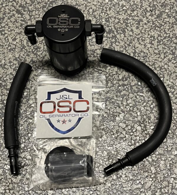 JLT 3.0 Black or Clear Anodized Oil Catch Can Separator Left or Right for F150 Lightning - Image 2