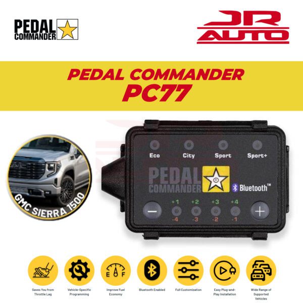 Pedal Commander PC77 Throttle Response Controller for 19-23 GMC Sierra PC77-BT