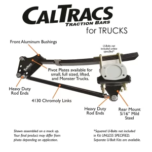 Calvert 7314 Racing CalTracs Traction Bar Flip Kit 15-20 Ford F150 Raptor