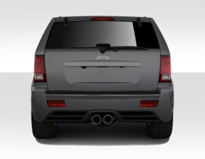 SRT Style Rear Bumper Cover Black for 05-10 Jeep Grand Cherokee SRT8