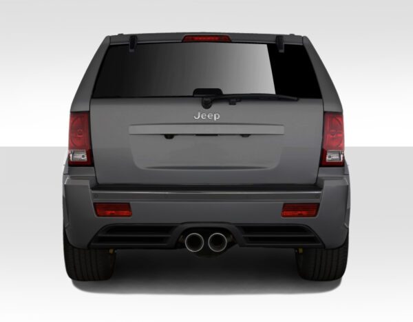 SRT Style Rear Bumper Cover Black for 05-10 Jeep Grand Cherokee SRT8 - Image 2