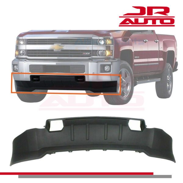 Front Bumper Lower Valance Textured For 2015-2019 Silverado 2500HD 3500HD