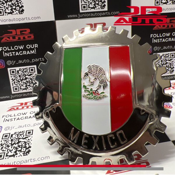 Mexico 3 - Flag Emblem Car Grille Badge