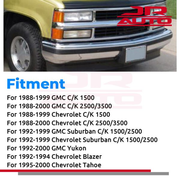 88-98 Chevy 454 SS GMC LOWER VALANCE for Front Bumper w FOG Lights OBS C1500 GM