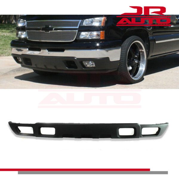 03-06 Front Bumper Lower Valance Black For 2003-2007 Chevrolet Silverado 1500 2500 1500HD 2500HD 3500 Classic Pickup Avalanche