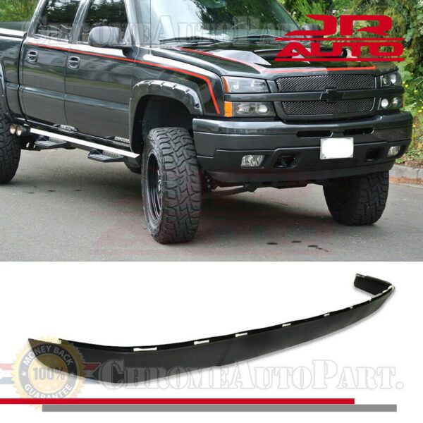 03-06 Extension Lip Front Bumper Lower Valance For 03-07 Chevrolet Silverado 1500 2500 1500HD 2500HD 3500 Classic Pickup