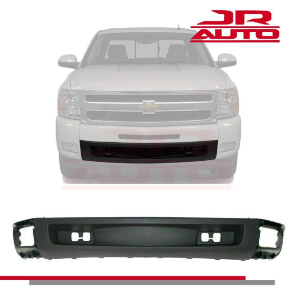 Front Bumper Valance with Tow Hooks Holes For 07-13 Chevy Silverado 1500