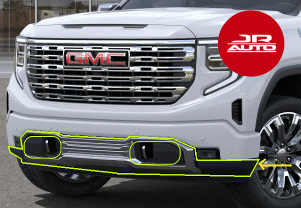 22-24 GMC Sierra 1500 Denali Lower Valance for 2024 New body style GM Part 84878761 OEM