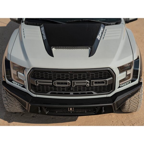 17-19 Ford Raptor Carbon Fiber Blister Ram Air Hood with fins