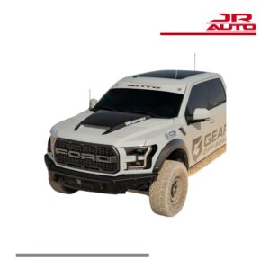 17-19 Ford Raptor Carbon Fiber Blister Ram Air Hood with fins