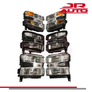 19-22 Chevy Silverado 1500 Chrome Clear Headlights