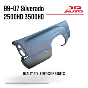 99-07 Chevy Silverado Long Bed Side Bedside Molding Panel Black Fiberglass OEM Replacement