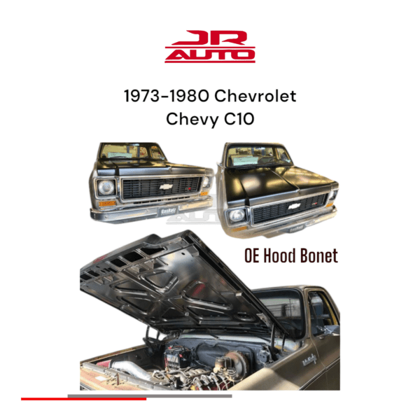 73-80 OE Flat Hood Chevy GMC C10 CK Jimmy C1500 C20 C30 Suburban SUV 1973-1980 - Image 3