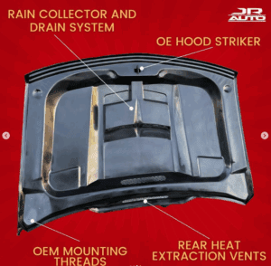 99-06 Chevy Silverado Fiberglass Custom ZL1 Cowl Hood, High Quality