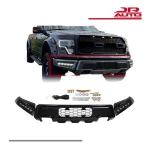 Ford F-150 Raptor Style Front Bumper w/ LED Lights 2009-2014 Steel Painted