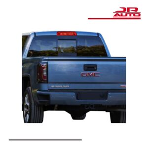 - Red housing with red lens for a bold factory-plus look