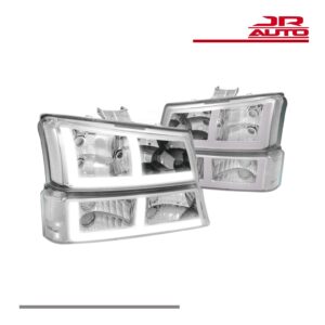 2003-2007 Chevy Silverado LED DRL Headlights Bumper Lamps