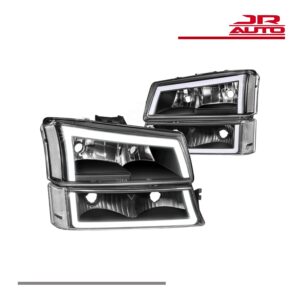 2003-2007 Chevy Silverado Avalanche LED DRL Headlights Bumper Lamps