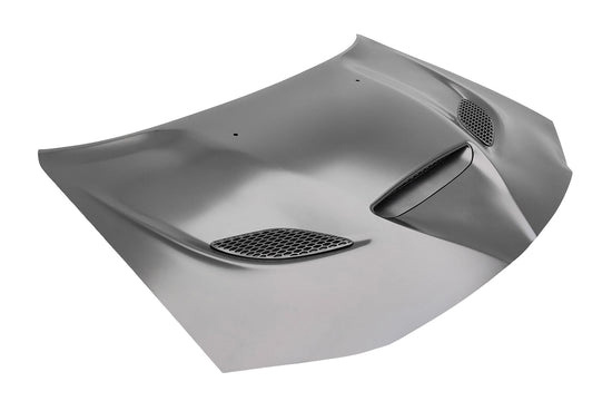 11-23 Chrysler 300 SRT Hellcat Front Scoop Vent Aluminum Primed Hood - Image 2